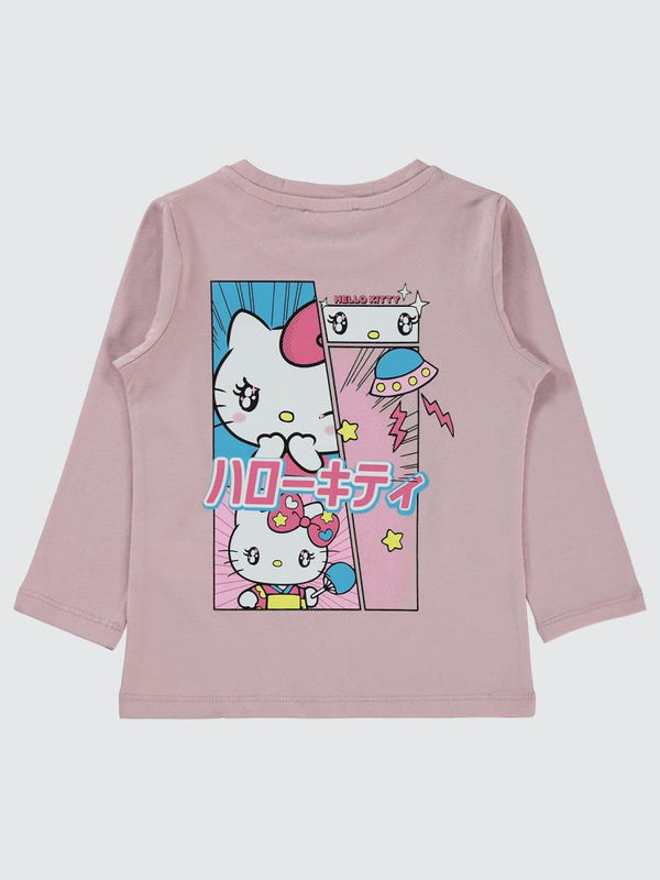 Civil Girls Sanrio Hello Kitty 2-5 Yaş Sweatshirt - Pembe