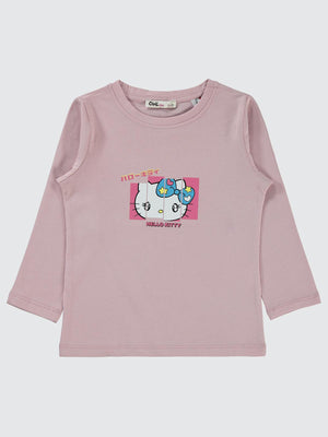 Hello Kitty Sanrio Hello Kitty 2-5 Yaş Sweatshirt - Pembe