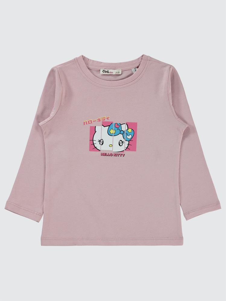 Civil Girls Sanrio Hello Kitty 2-5 Yaş Sweatshirt - Pembe