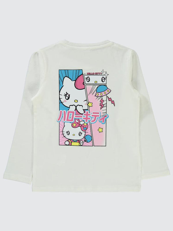 Civil Girls Sanrio Hello Kitty 6-9 Yaş Sweatshirt - Ekru