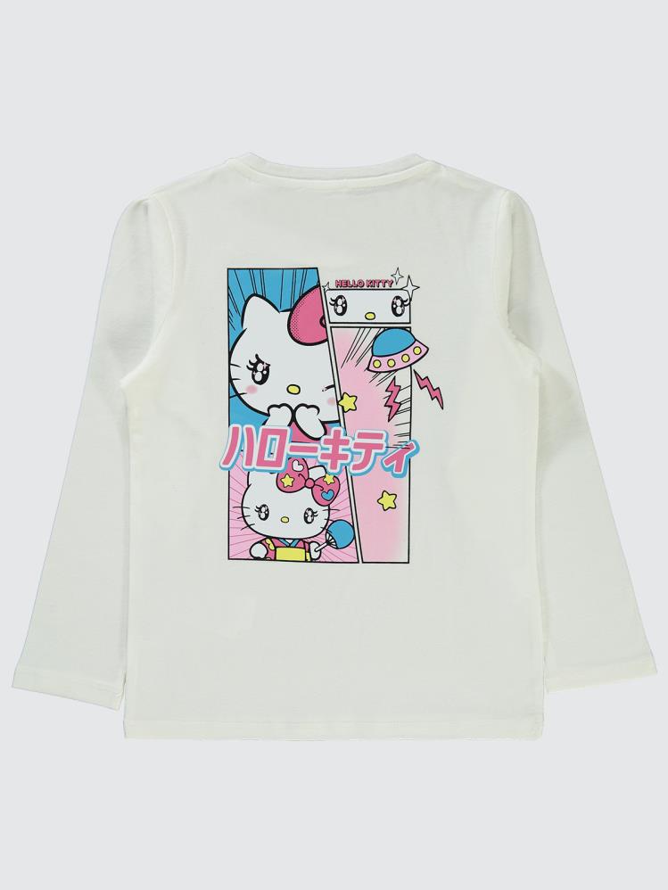 Civil Girls Sanrio Hello Kitty 6-9 Yaş Sweatshirt - Ekru