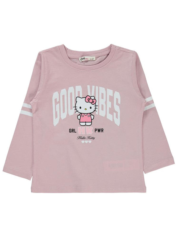 Civil Girls Sanrio Hello Kitty 2-5 Yaş Sweatshirt - Pembe