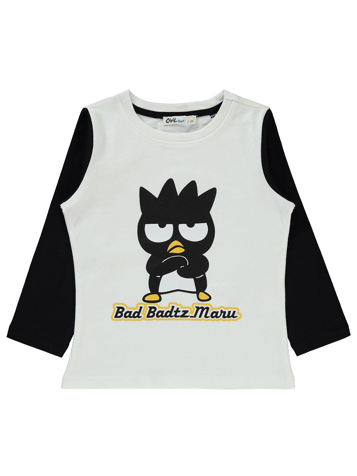 Hello Kitty Sanrio Bad Badtz Maru 2-5 Yaş Sweatshirt - Ekru