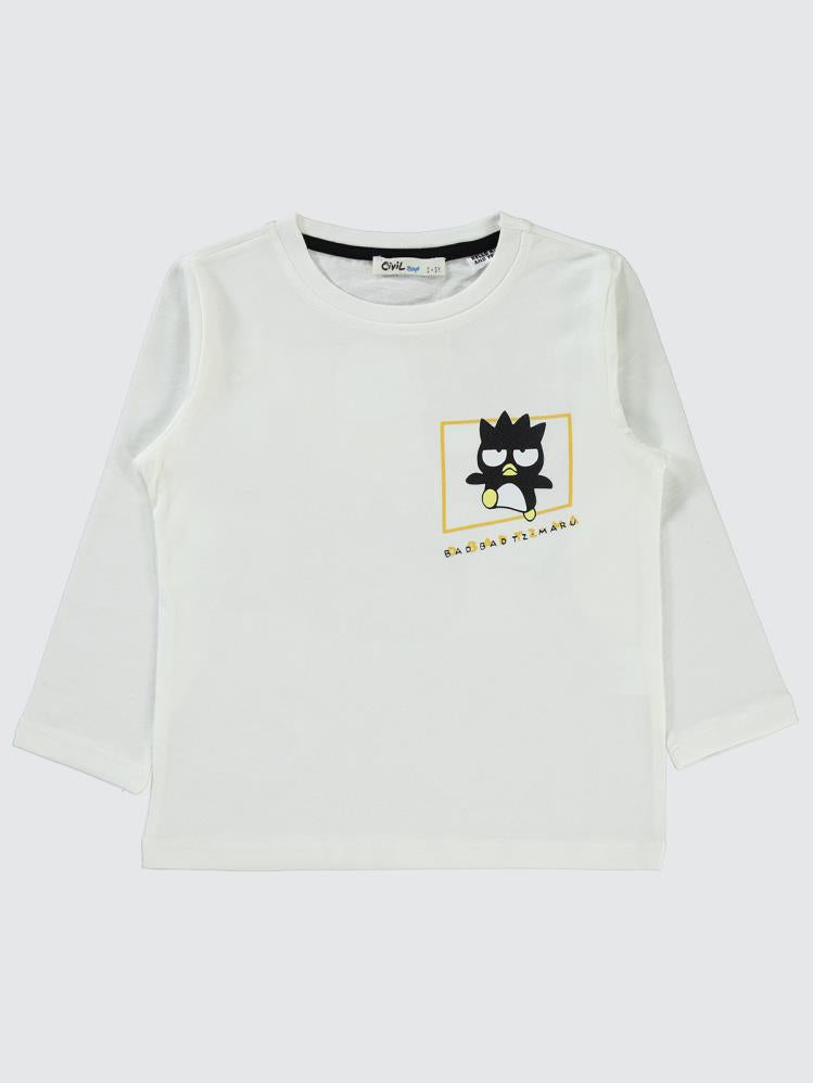 Civil Boys Sanrio Bad Badtz Maru 2-5 Yaş Sweatshirt - Ekru
