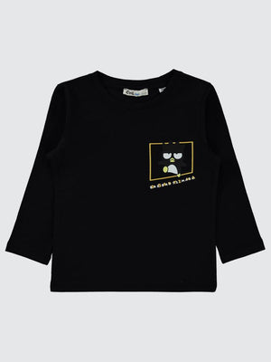Civil Boys Sanrio Bad Badtz Maru 2-5 Yaş Sweatshirt - Siyah