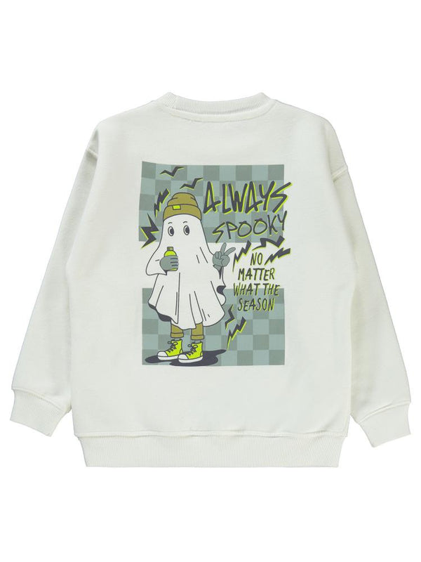 Civil Boys Dama Sweat 6-9 Yaş Sweatshirt - Beyaz