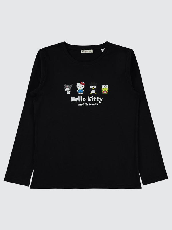 Civil Girls Sanrio Hello Kitty 10-13 Yaş Sweatshirt - Siyah