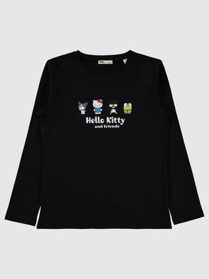 Civil Girls Sanrio Hello Kitty 10-13 Yaş Sweatshirt - Siyah