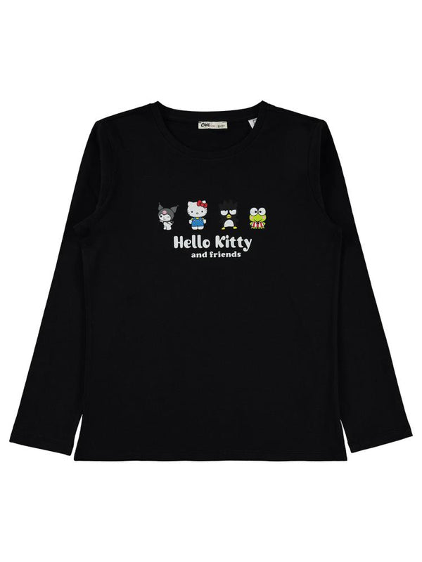 Civil Girls Sanrio Hello Kitty 10-13 Yaş Sweatshirt - Siyah