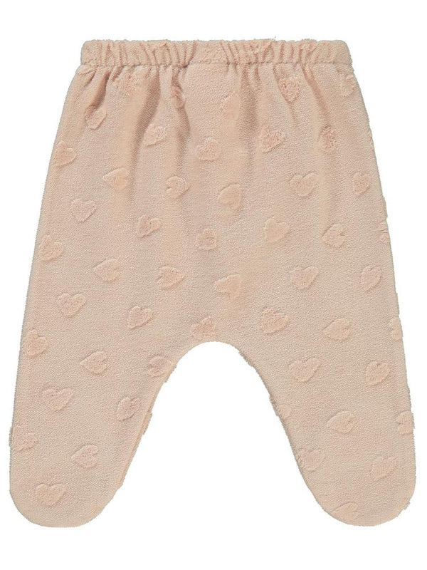 Civil Baby Kalp Jakarlı 1-6 Ay Tek Alt Bebe - Pudra