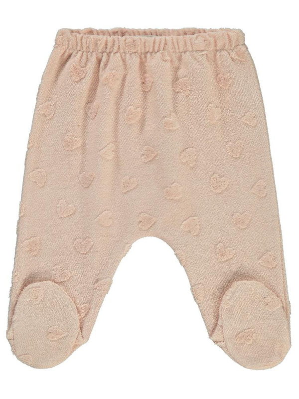 Civil Baby Kalp Jakarlı 1-6 Ay Tek Alt Bebe - Pudra