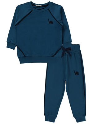 Civil Boys Dinozor Nakışlı 2-5 Yaş Eşofman Takımı - Yeşil