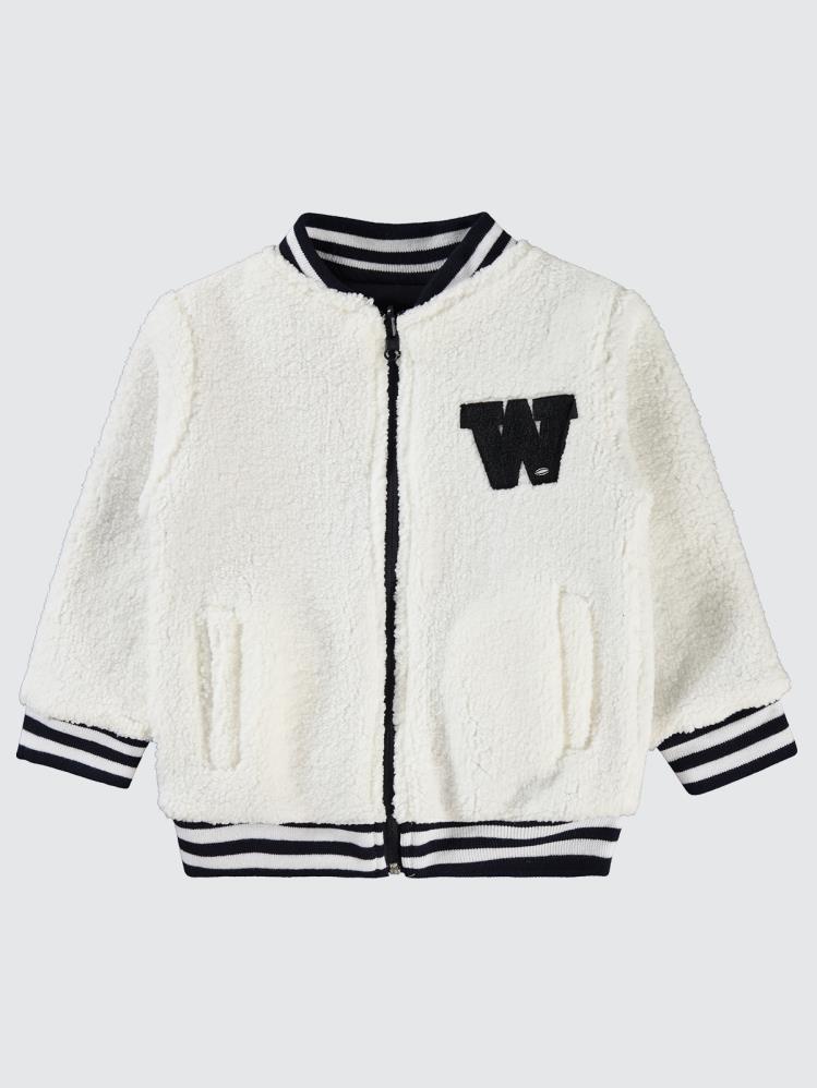 Bizizo W Nakışlı Çift Taraflı 2-5 Yaş Hırka - Lacivert