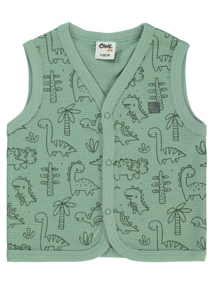 Civil Baby Dinozor Empirme 6-18 Ay Yelek - Haki