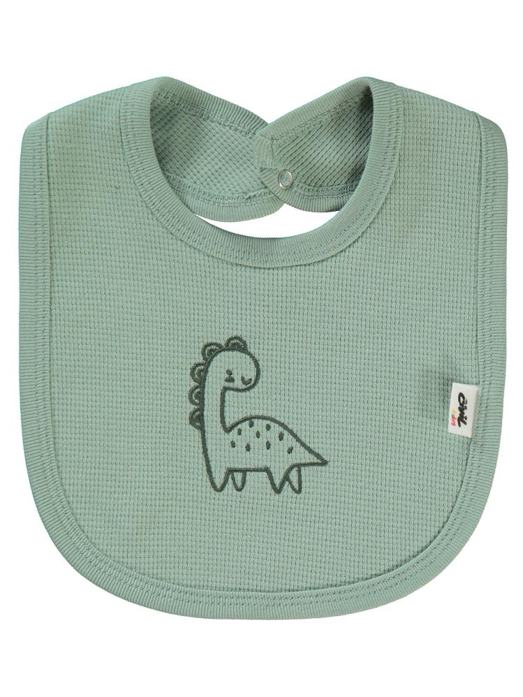 Civil Baby Dinozor Empirme Mama Önlüğü - Haki