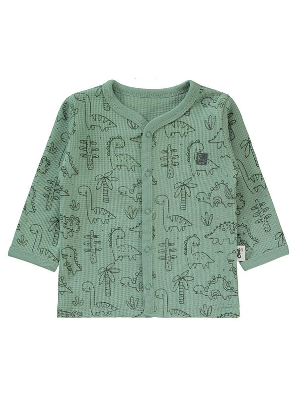 Civil Baby Dinozor Empirme 1-6 Ay Pijama Takımı - Haki