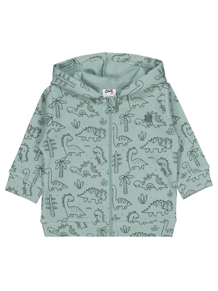 Civil Baby Dinozor Empirme 6-18 Ay Hırka - Haki