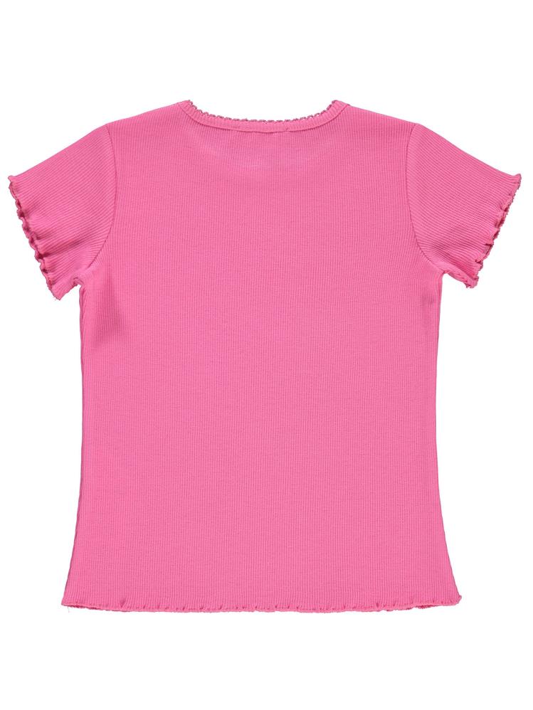 Civil Girls Kalp Baskılı 2-5 Yaş Tişört - Fusya