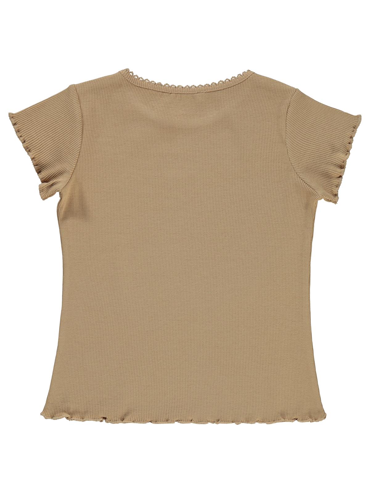 Civil Girls Kalp Baskılı 2-5 Yaş Tişört - Bej