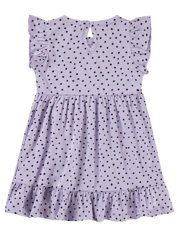 Civil Girls Çiçek Aksesuarlı 2-5 Yaş Elbise - Lila