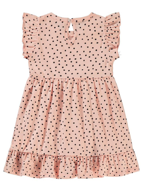 Civil Girls Çiçek Aksesuarlı 2-5 Yaş Elbise - Pudra