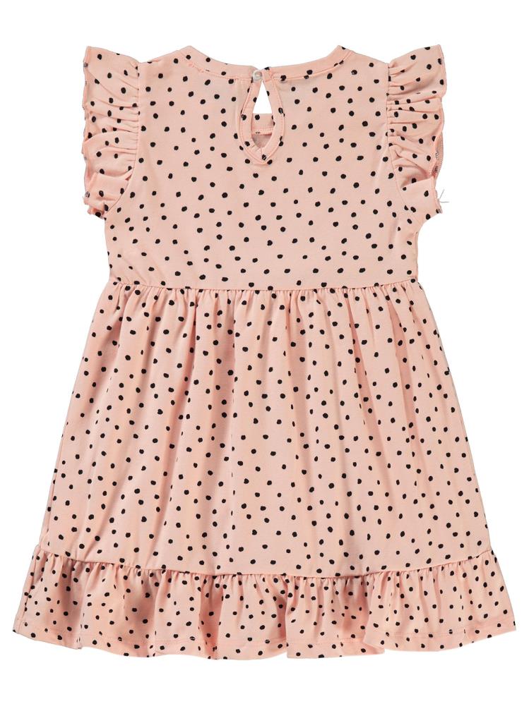 Civil Girls Çiçek Aksesuarlı 2-5 Yaş Elbise - Pudra