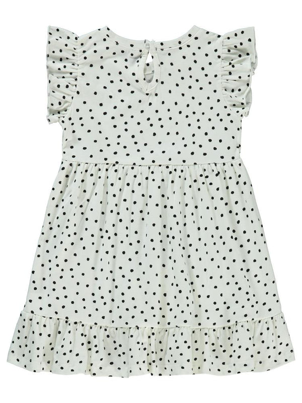 Civil Girls Çiçek Aksesuarlı 2-5 Yaş Elbise - Ekru