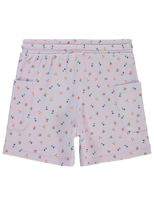 Civil Girls Lale Baskılı 6-9 Yaş Şort - Lila