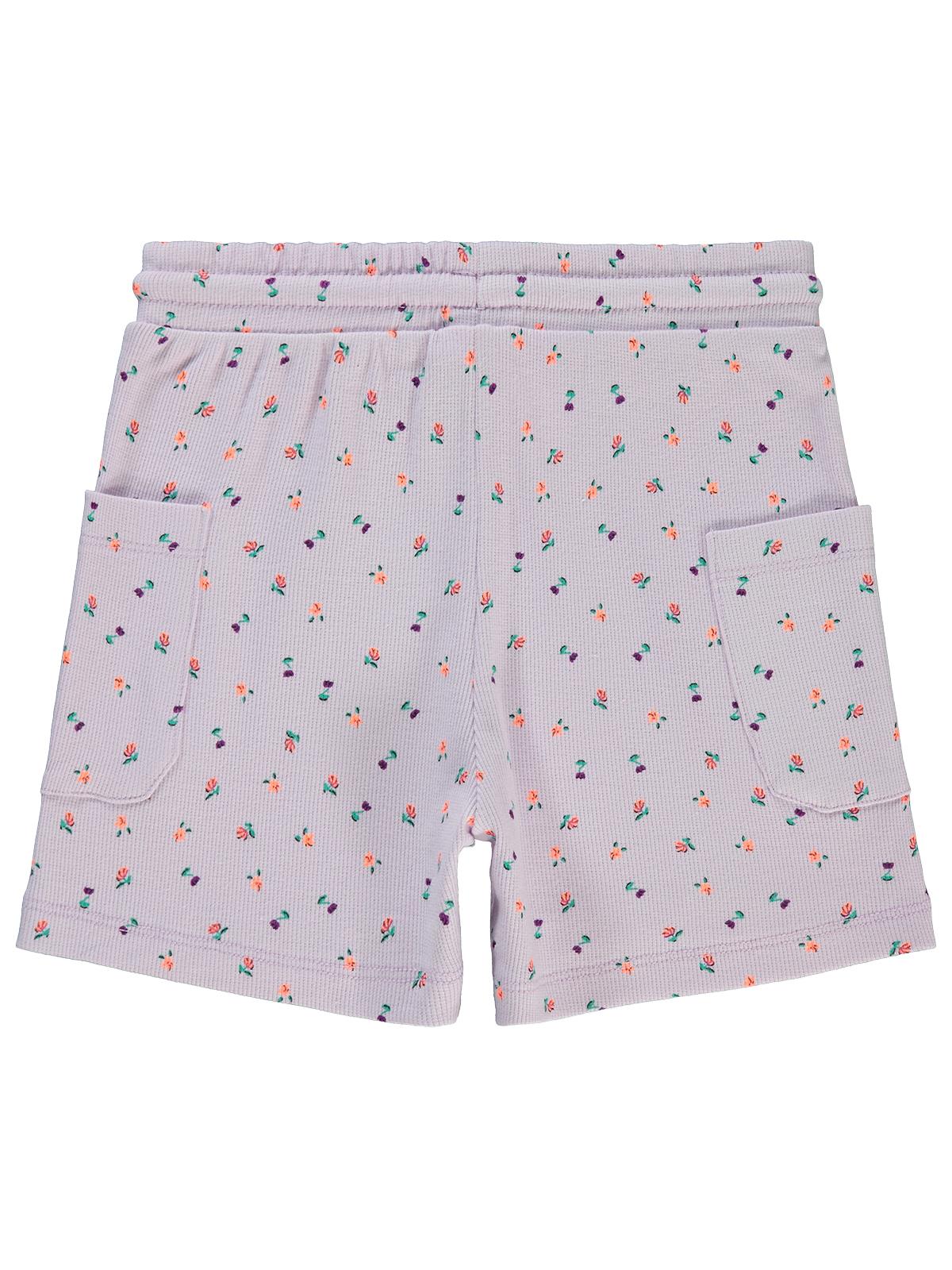 Civil Girls Lale Baskılı 6-9 Yaş Şort - Lila