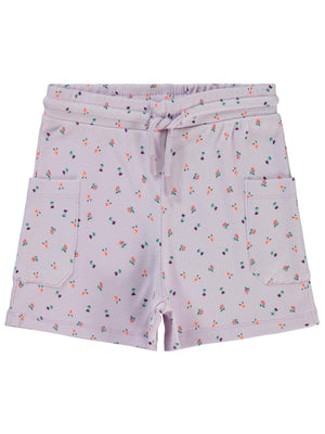 Civil Girls Lale Baskılı 6-9 Yaş Şort - Lila