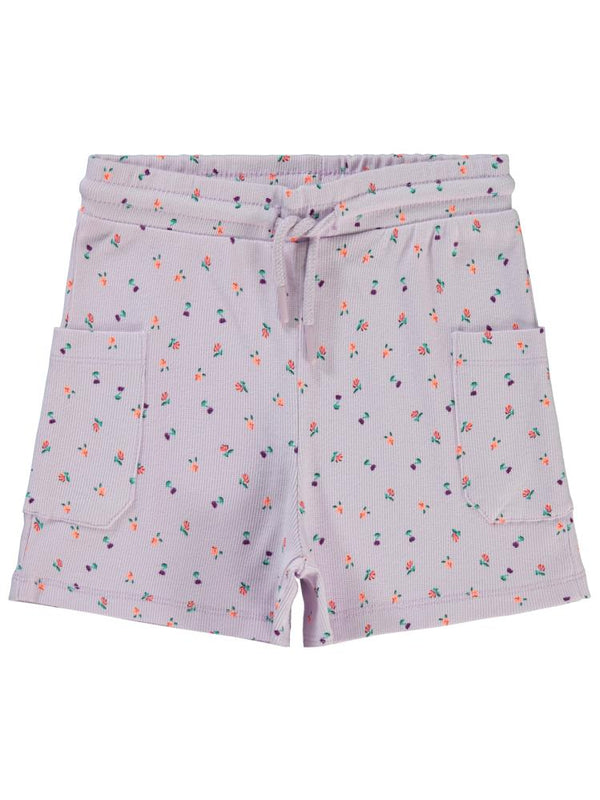 Civil Girls Lale Baskılı 6-9 Yaş Şort - Lila