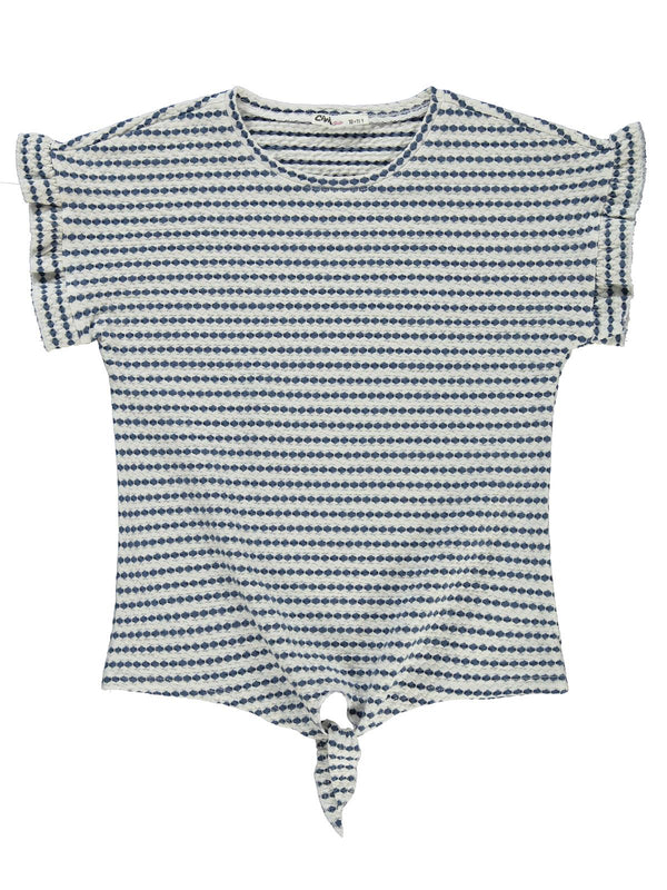 Civil Girls 3 Boyutlu Jakar 10-13 Yaş Tişört - Mavi