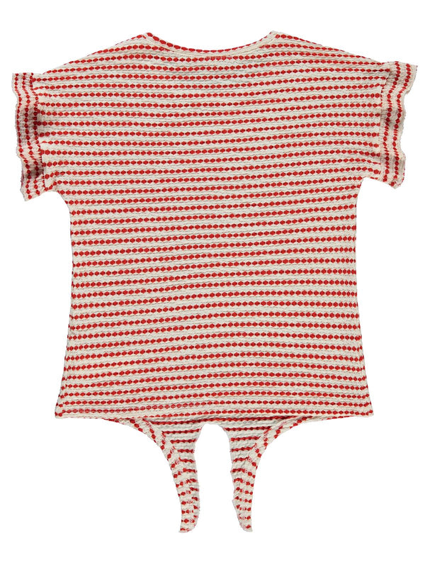 Civil Girls 3 Boyutlu Jakar 10-13 Yaş Tişört - Kırmızı