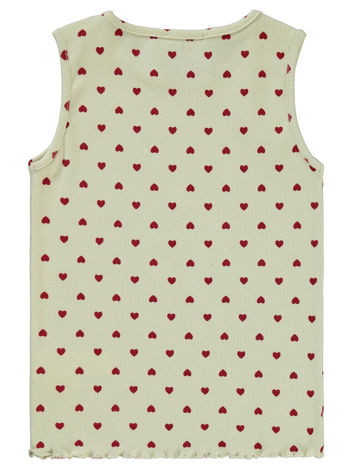 Civil Girls Kalp Empirme 6-9 Yaş Tişört - Fil Dişi