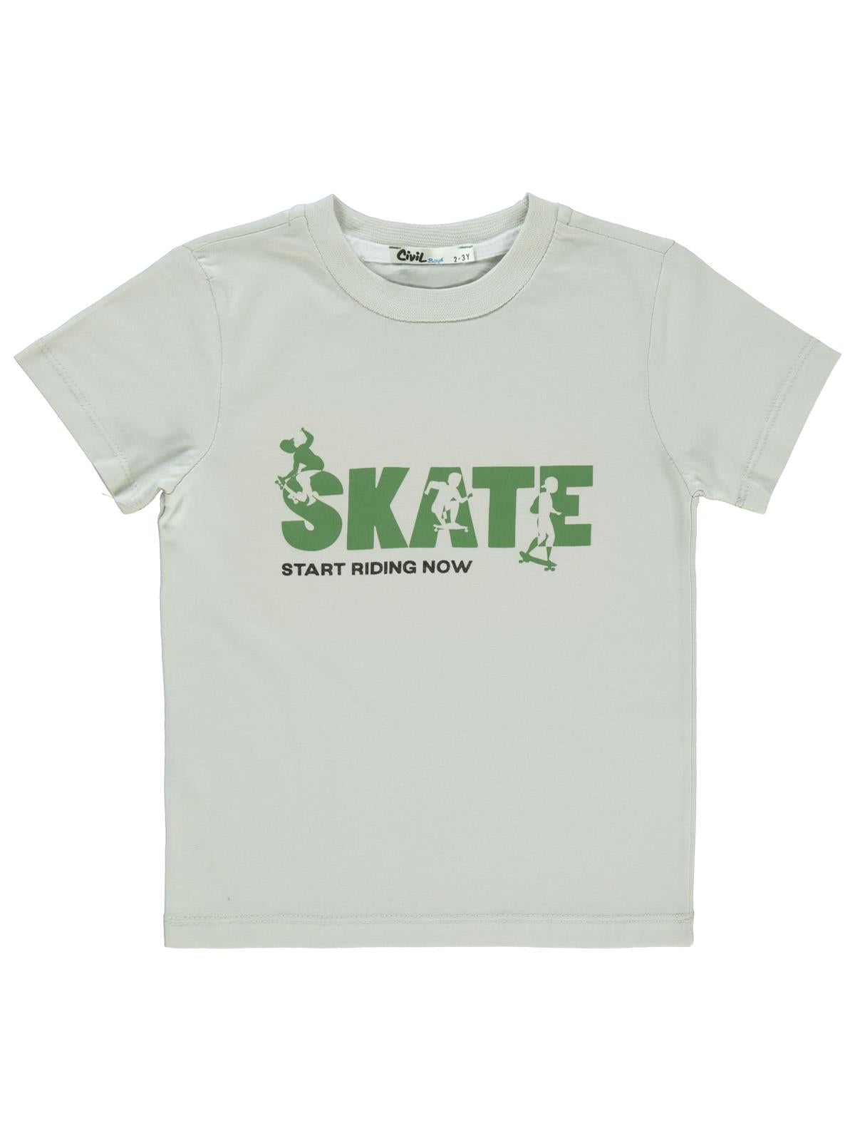 Civil Boys Kapak Cepli Tişörtlü Gömlek 2-5 Yaş Gömlek - Haki