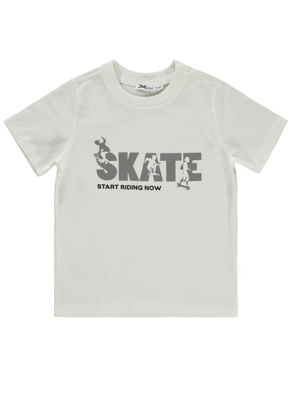 Civil Boys Kapak Cepli Tişörtlü Gömlek 2-5 Yaş Gömlek - Gri