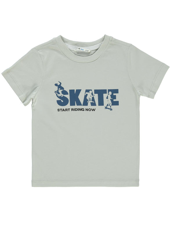 Civil Boys Kapak Cepli Tişörtlü Gömlek 2-5 Yaş Gömlek - Mavi