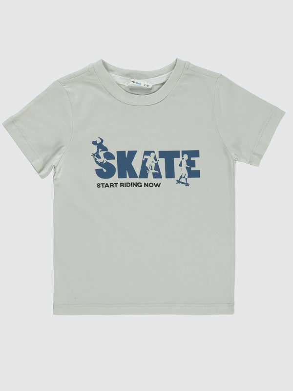 Civil Boys Kapak Cepli Tişörtlü Gömlek 2-5 Yaş Gömlek - Mavi