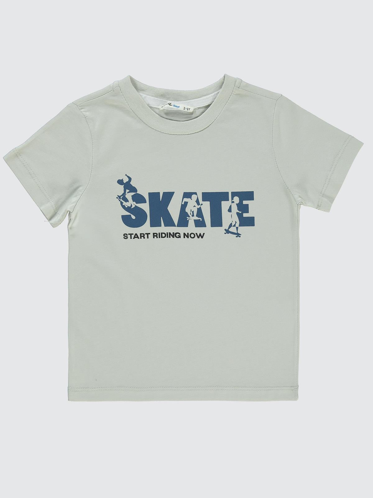 Civil Boys Kapak Cepli Tişörtlü Gömlek 2-5 Yaş Gömlek - Mavi