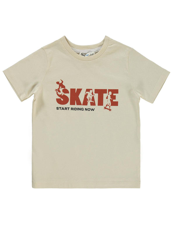 Civil Boys Kapak Cepli Tişörtlü Gömlek 2-5 Yaş Gömlek - Turuncu