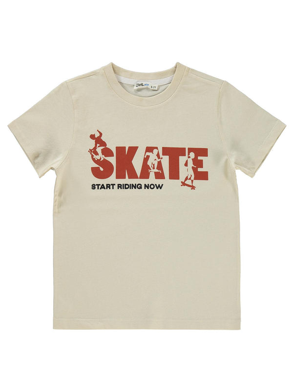 Civil Boys Kapak Cepli Tişörtlü Gömlek 10-13 Yaş Gömlek - Turuncu