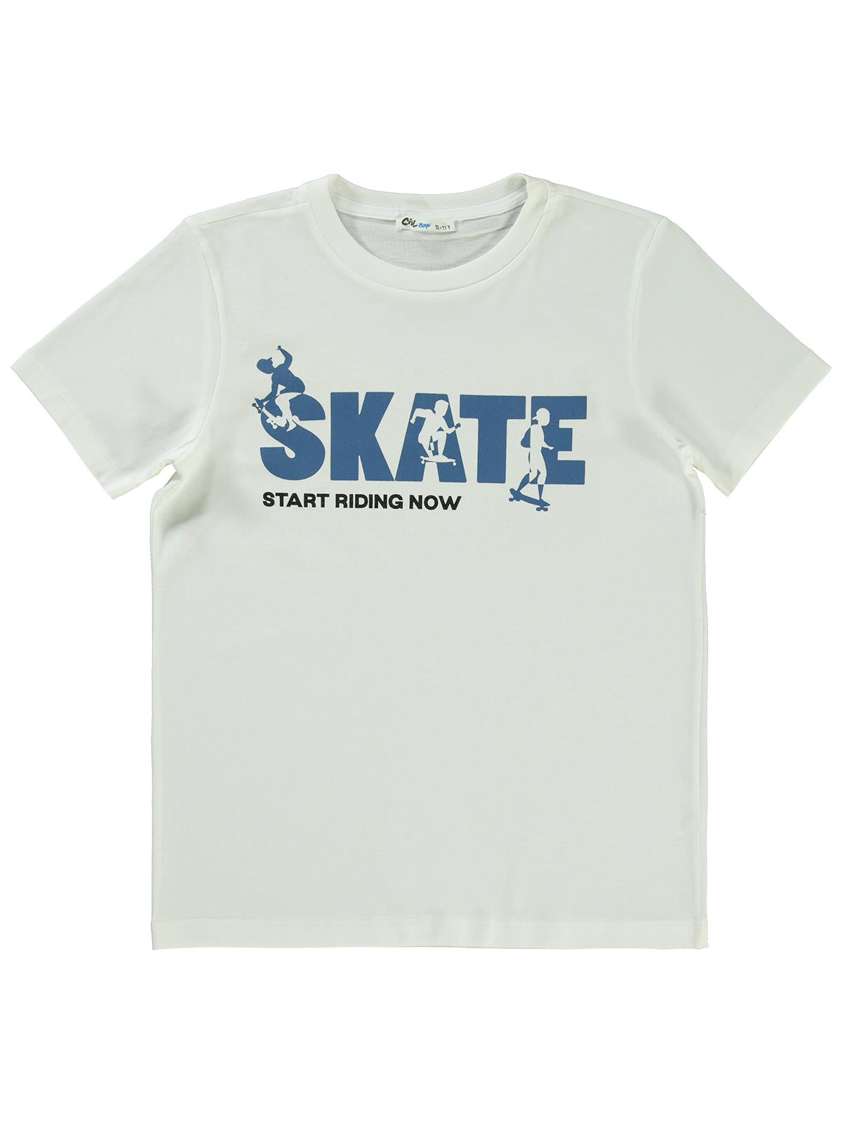 Civil Boys Kapak Cepli Tişörtlü Gömlek 10-13 Yaş Gömlek - Mavi