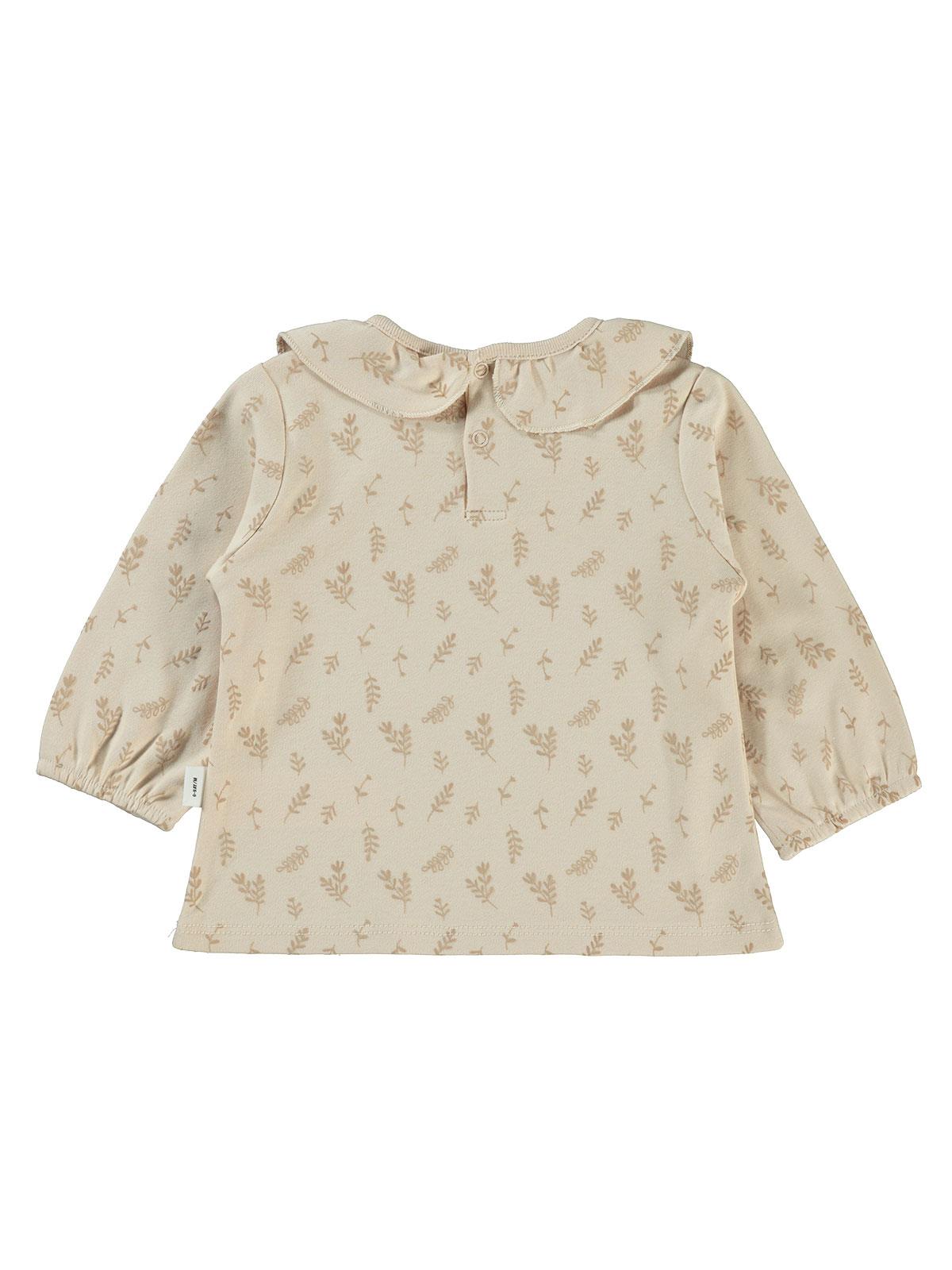 Civil Baby Kabartmalı Yaprak Empirme 6-18 Ay Sweatshirt - Fil Dişi