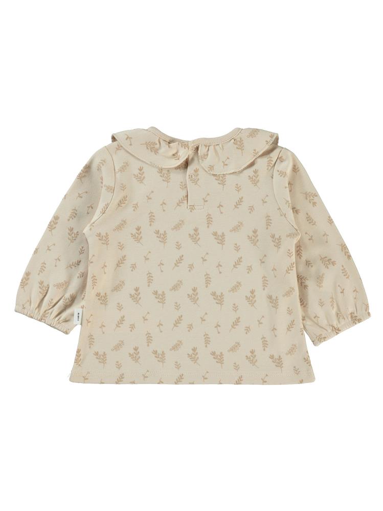 Civil Baby Kabartmalı Yaprak Empirme 6-18 Ay Sweatshirt - Fil Dişi