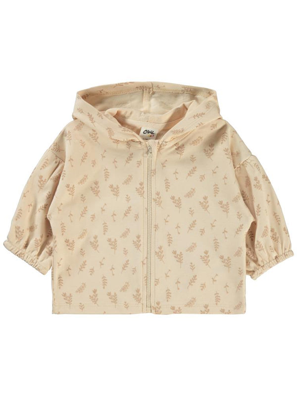 Civil Baby Kabartmalı Yaprak Empirme 6-18 Ay Hırka - Fil Dişi