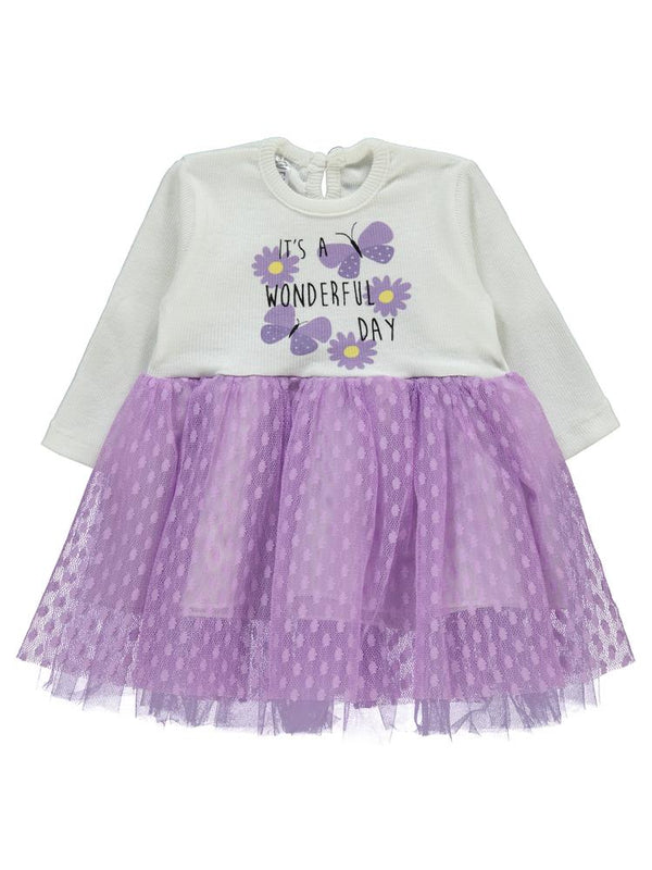 Welkin Tüllü 6-18 Ay Elbise - Lila