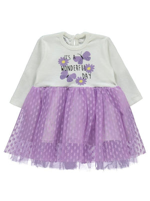 Welkin Tüllü 6-18 Ay Elbise - Lila