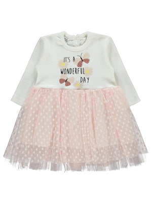 Welkin Tüllü 6-18 Ay Elbise - Pembe