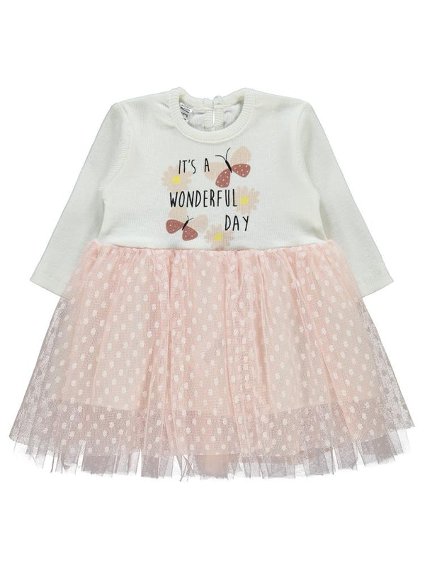 Welkin Tüllü 6-18 Ay Elbise - Pembe