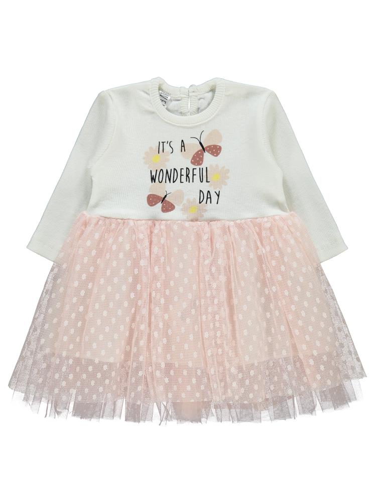 Welkin Tüllü 6-18 Ay Elbise - Pembe